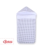 Pram sleeping bag- White with black dots