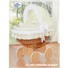 Replacement Cover set 4 pcs for Moses Masket/Wicker crib no. 58962-135 or 78962-135