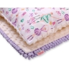 Set: Double-sided blanket minky + pillow- ballerinas lilac