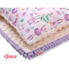 Set: Double-sided blanket minky + pillow- ballerinas lilac