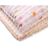 Set: Double-sided blanket minky + pillow- beige trees