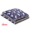 Set: Double-sided blanket minky + pillow- blue rabbits