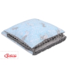 Set: Double-sided blanket minky + pillow- blue rabbits