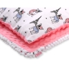 Set: Double-sided blanket minky + pillow- little doggies