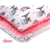 Set: Double-sided blanket minky + pillow- little doggies