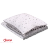 Set: Double-sided blanket minky + pillow- mini gray stars