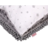 Set: Double-sided blanket minky + pillow- mini gray stars