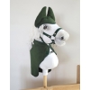 Set for Hobby Horse A3: Fleece blanket + earmuffs - bottle green