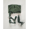 Set for Hobby Horse A3: Fleece blanket + earmuffs - bottle green
