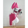 Set for Hobby Horse A3: Fleece blanket + earmuffs - dark pink