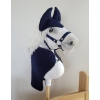 Set for Hobby Horse A3: Fleece blanket + earmuffs - denim