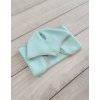 Set for Hobby Horse A3: Fleece blanket + earmuffs - light mint
