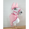 Set for Hobby Horse A3: Fleece blanket + earmuffs - light pink