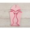 Set for Hobby Horse A3: Fleece blanket + earmuffs - light pink