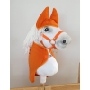 Set for Hobby Horse A3: Fleece blanket + earmuffs - orange