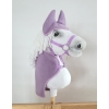 Set for Hobby Horse A3: Fleece blanket + earmuffs - violet