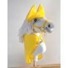 Set for Hobby Horse A3: Fleece blanket + earmuffs - yellow