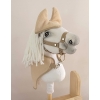 Set for Hobby Horse A4: Fleece blanket + earmuffs - beige