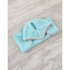 Set for Hobby Horse A4: Fleece blanket + earmuffs - light mint