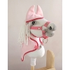 Set for Hobby Horse A4: Fleece blanket + earmuffs - light pink