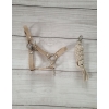Set for Hobby Horse: the halter A3 + Tether made of cord - beige