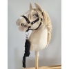 Set for Hobby Horse: the halter A3 + Tether made of cord - black