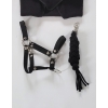 Set for Hobby Horse: the halter A3 + Tether made of cord - black