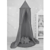 Set: Hanging canopy + Floor play mat + pillows - anthracite
