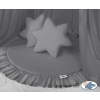 Set: Hanging canopy + Floor play mat + pillows - anthracite