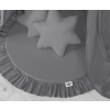 Set: Hanging canopy + Floor play mat + pillows - anthracite