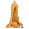 Set: Hanging canopy + Floor play mat + pillows - honey yellow