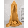 Set: Hanging canopy + Floor play mat + pillows - honey yellow