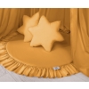 Set: Hanging canopy + Floor play mat + pillows - honey yellow