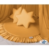 Set: Hanging canopy + Floor play mat + pillows - honey yellow