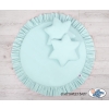 Set: Hanging canopy + Floor play mat + pillows - mint
