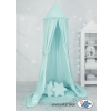 Set: Hanging canopy + Floor play mat + pillows - mint