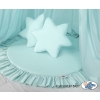 Set: Hanging canopy + Floor play mat + pillows - mint