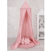 Set: Hanging canopy + Floor play mat + pillows - pastel pink