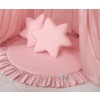 Set: Hanging canopy + Floor play mat + pillows - pastel pink