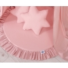 Set: Hanging canopy + Floor play mat + pillows - pastel pink