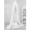 Set: Hanging canopy + Floor play mat + pillows - white