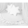 Set: Hanging canopy + Floor play mat + pillows - white