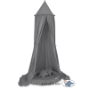 Set: Hanging canopy + Nest with flounce + pillows - anthracite