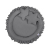 Set: Hanging canopy + Nest with flounce + pillows - anthracite