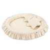 Set: Hanging canopy + Nest with flounce + pillows - beige