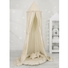 Set: Hanging canopy + Nest with flounce + pillows - beige