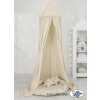 Set: Hanging canopy + Nest with flounce + pillows - beige