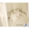 Set: Hanging canopy + Nest with flounce + pillows - beige