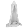 Set: Hanging canopy + Nest with flounce + pillows - gray