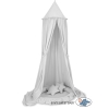 Set: Hanging canopy + Nest with flounce + pillows - gray
